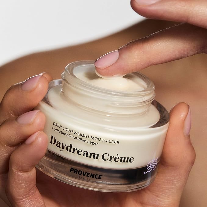 Provence Beauty Daydream Crème – Lightweight Face Moisturizer with Ashwagandha, Vegan Collagen & Immortal Flower – Hydrating Face Cream, Plumps & Balances Skin – 2 fl oz