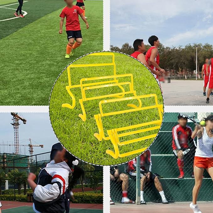 4 Height Adjustable Speed Training Hurdles Fitness & Speed Training Equipment