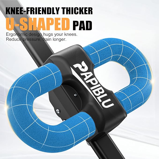 Abdominal Trainers - Adjustable Ab Trainer Machine, Foldable Abdominal Workout Equipment with Knee Protection - Home Gym Core Strength Trainer for Men & Women