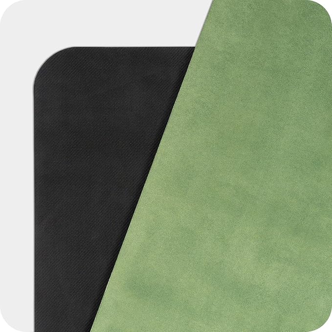 4mm Cushioned Exercise Mat for Yoga & Pilates - Anti Slip, Polyurethane with Suede Top & Carrying Strap