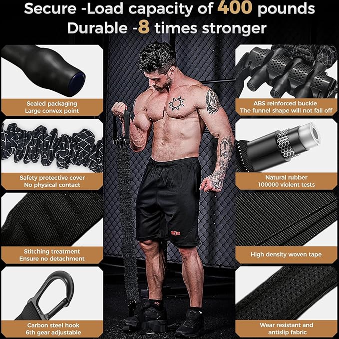 Innstar Pull Up Assistance Bands, 3 Heavy-Duty Adjustable Pull Up Bands Set, Pull Up Bands Assistance Bands for Enhanced Strength Training