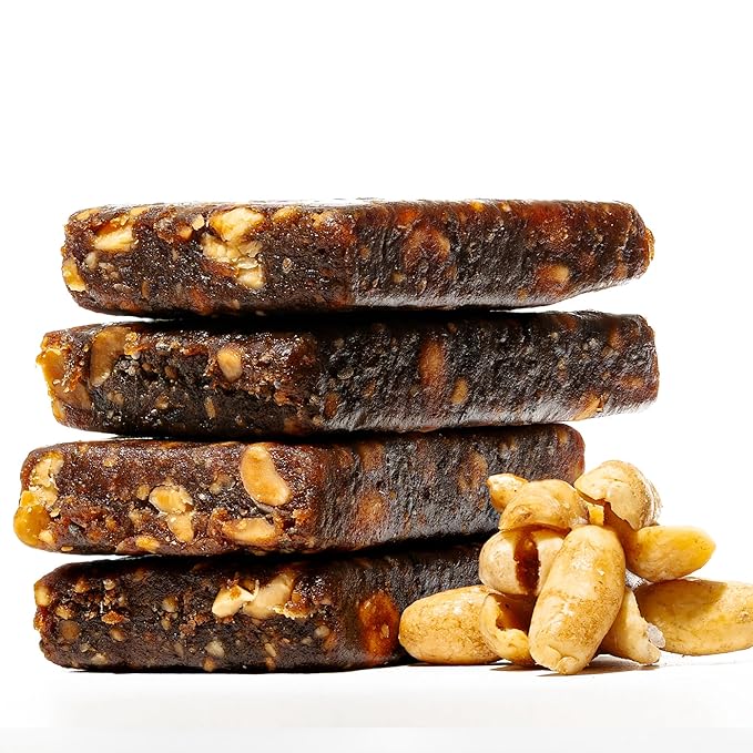 JONESBAR (Peanut Lovers, 12 Count (Pack of 1)), USDA Organic Fruit & Nut Bar, Non-GMO, Kosher, Vegan, Gluten Free, Simple Snack Bar