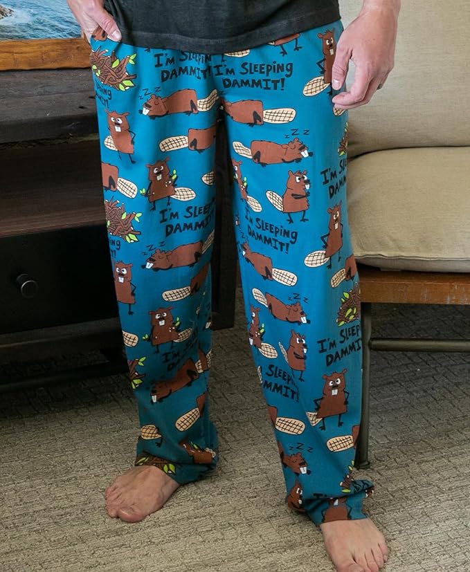 Lazy One Funny Ocean Pajama Pants For Men, Men's Separate Bottoms, Lounge Pants, Fishing PJs