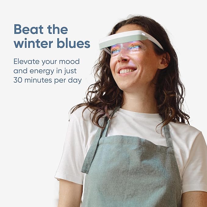 Luminette 3 Light Therapy Glasses - Wearable Light Therapy Lamp - Natural Relief for Sleep Problems, Seasonal Mood Disorders & Jet lag - Portable Daylight Lamp (Green)