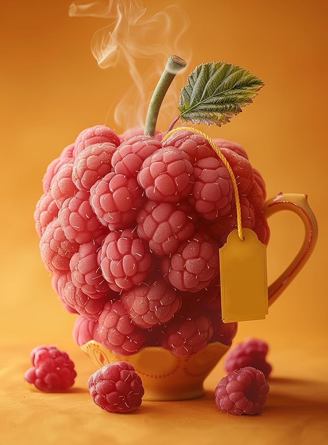 Raspberry Leaf Tea - 16Oz (REAL WILD HARVEST) | 100% USDA Certified ORGANIC | Loose Leaf (Rubus idaeus aka Wild Raspberry Leaves) Cut & Sifted