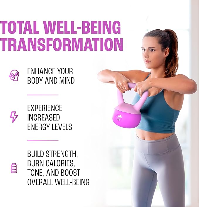 Soft Kettlebells, Serenilite Kettlebell Sets, Kettle Bell Sets for Women & Men, Safe Strength Training Kettlebells, Kettlebell Weights for Home Workouts & More.