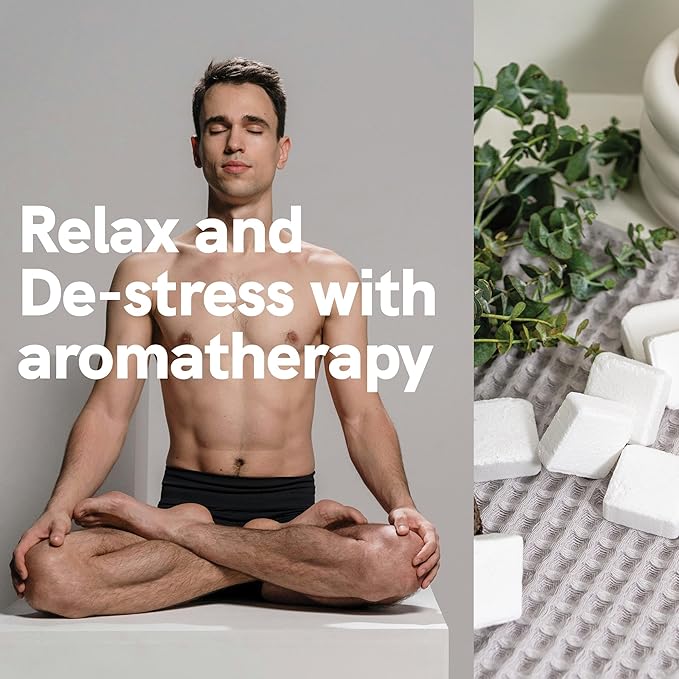Sport Shower Steamers - Made in USA with Natural Lemon Essential Oil, Aromatherapy, Stress and Sinus Relief, Muscle Recovery for Athletes, Best Unique Birthday Gifts for Self Care Relaxation