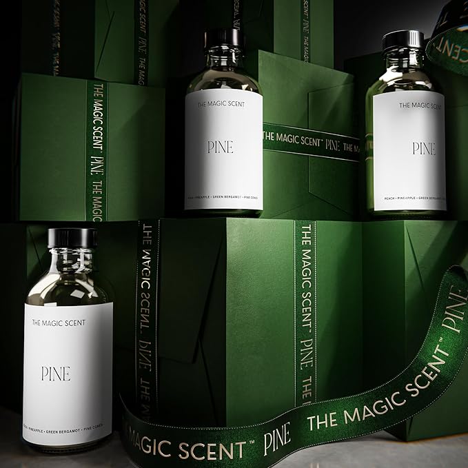 The Magic Scent Pine Aroma Oil - Diffuser Scent - Cold-Air & Ultrasonic Diffuser Oil - Pine Essential Aromatherapy - 8.5 fl oz, 250 mL