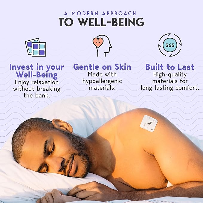 Klova ZSleep Patches for Adults | Natural Sleep Aid with Melatonin, Ashwagandha, Valerian, GABA & L-Theanine | Fall Asleep Faster, Stay Asleep Longer & Wake Up Refreshed | 28 Sleep Patches
