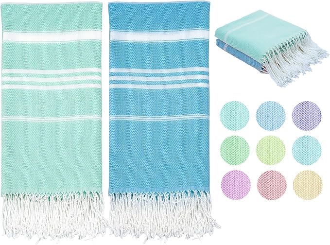 Turkish Beach Towel Quick Dry Absorbent Cotton Lightweight Thin Bathroom Bath Pool Swim Towels Extra Large Oversized Sand Free Beach Accessories Essentials Stuff Cloud Gift for Adults
