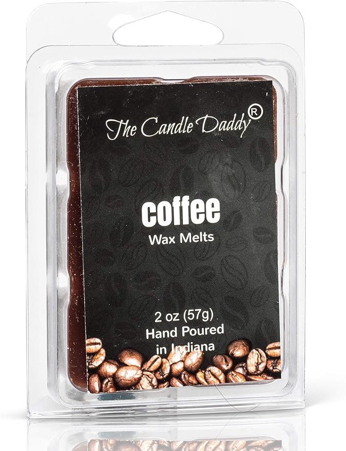 The Candle Daddy Coffee- Maximum Scent Wax Cubes/Melts- 5 Packs -10 Ounces Total- 30 Cubes
