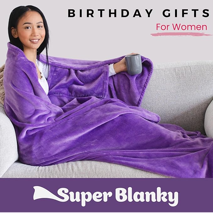 Wearable Blankets for Women, Adult Wearable Blanket Men, Top Christmas Gifts for Women, Wife Birthday Gift Ideas