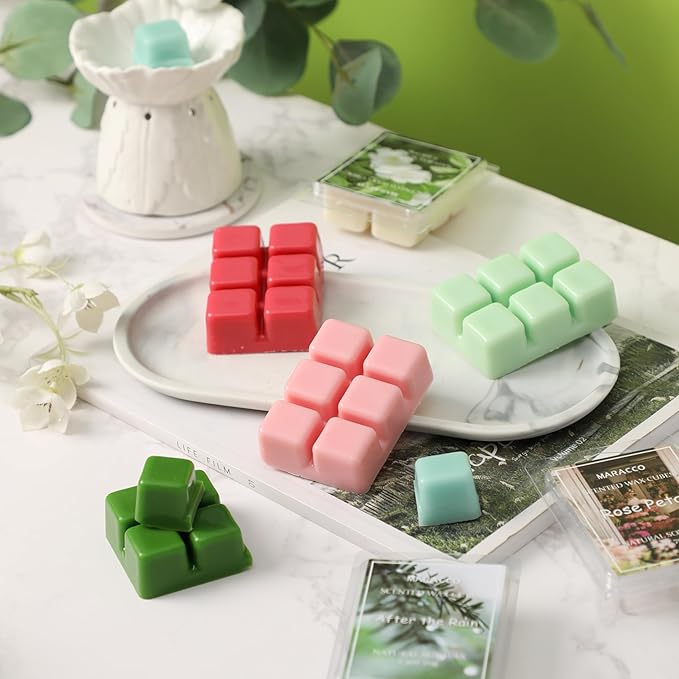 Spring & Summer Scented Wax Melts, Soy Wax Cubes for Wax Warmer, Flower and Leaf Scented Wax Melts, 6 x2.5oz