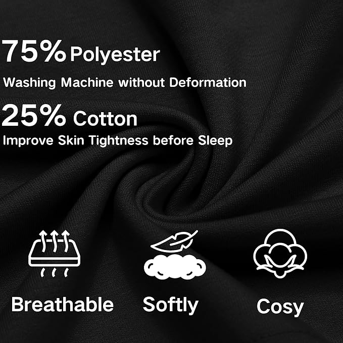 Deyeek 5.5 Inch Mens Pajama Shorts Sleep Cotton Lounge PJ Lightweight Elastic Waist Drawstring Nightwear Bottom with Pockets