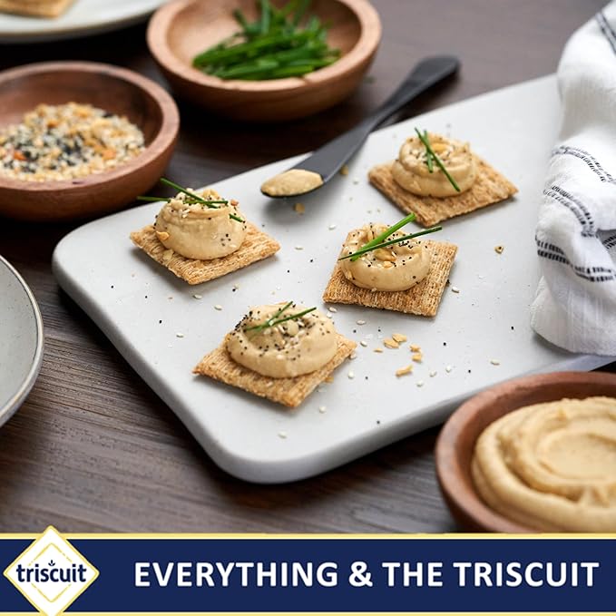 Triscuit Whole Grain Wheat Crackers 4 Flavor Variety Pack, Lunch Snacks, Bulk Snack Crackers, 4 Boxes