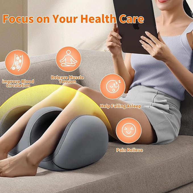 Foot and Calf Massager with Heat, Shiatsu Kneading Foot Massager for Pain Relief, Deep Tissue Massager Machine with Massage Roller, Wired Remote, Gifts for Mom Dad