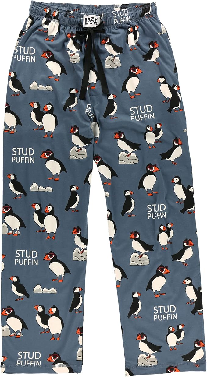 Lazy One Funny Ocean Pajama Pants For Men, Men's Separate Bottoms, Lounge Pants, Fishing PJs