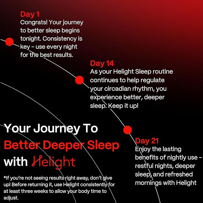 Helight Red Light Therapy Sleep Device for Kids – 630nm Pure Red Light Lamp Sleep Aid to Support Deep Relaxation – Rest Lamp Backed by Science for Babies & Kids Bedrooms