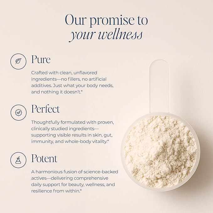 QUINIX Collagen Fusion+ 7-in-1 | VERISOL Collagen Peptides, ImmunoLin IgG, Vitamin C, Hyaluronic Acid, Dermaval & Probiotics | Skin, Hair & Nails, Gut & Immune Support | Unflavored Powder, 30 Servings