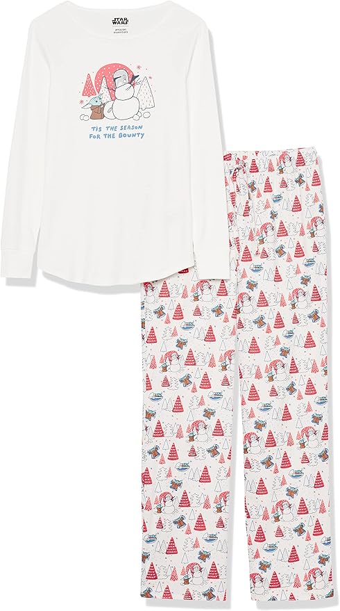Amazon Essentials Disney | Marvel | Star Wars Women's Flannel Pajama Sleep Sets