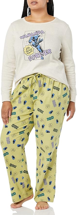 Amazon Essentials Disney | Marvel | Star Wars Women's Flannel Pajama Sleep Sets