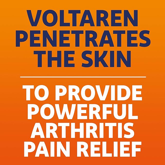 Voltaren Arthritis Pain Gel for Powerful Topical Arthritis Pain Relief with Diclofenac - NEW Easy Open Cap - 100 g Tube And 20 g Travel Size Tube