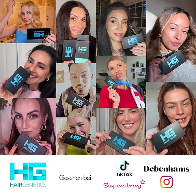 Hair Genetics Root Cover Up Hide Your Grey Hairs Roots NEW Mineral Powder Technology Natural looking Results in Seconds Root Touch Up Powder (Dark Brown)