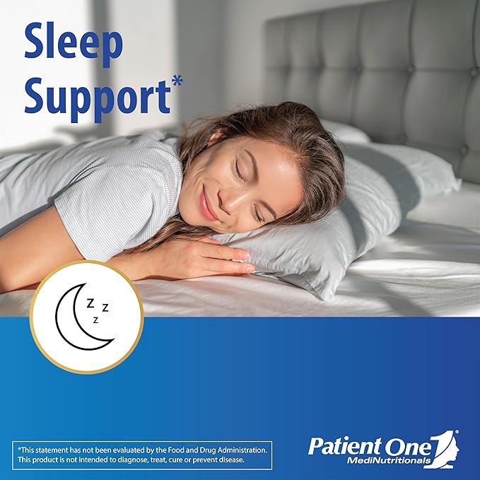 Patient One Sleep Care | Supplement to Support Transition into Sleep and Restful Sleep* | with Chamomile, Valerian, Melatonin and More | 60 Capsules