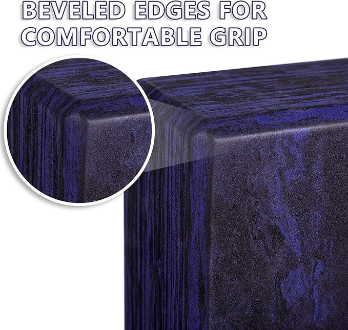 Ewedoos Yoga Blocks 2 Pack Eco Friendly Yoga Block High-Density Non-Slip Yoga Block Set for Yoga Pilates