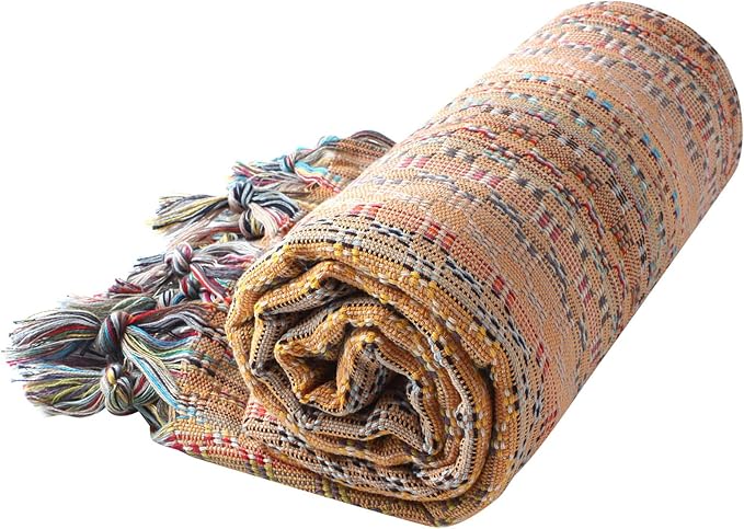 Cacala Pestemal Turkish Beach Towel Highly Absorbent Quick and Easy Dry Soft and Comfortable for Bath, Spa, Pool, Gym and Yoga 100% Cotton 37 x 70