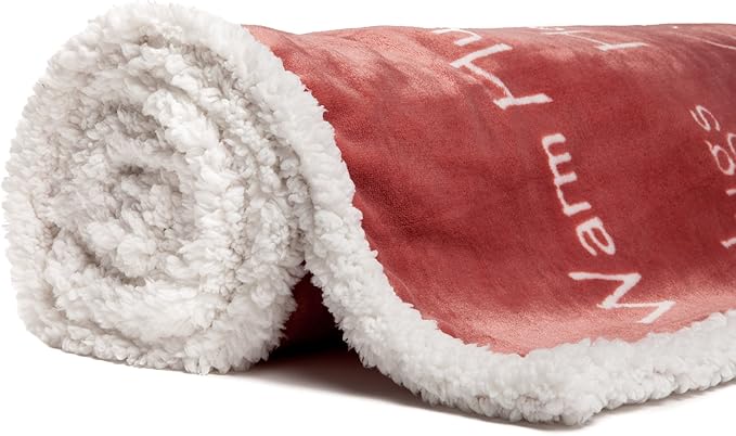 Chanasya Premium Care Gift Package - Throw Blanket, Neck Pillow, Eye Mask, Tote Bag, Socks - 50” x 65” - 5-Piece Set, Rose Tan