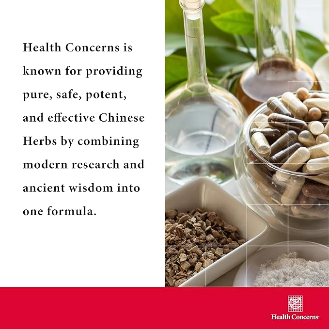 Health Concerns Skin Balance – Herbal Supplement for Skin Support, Itching Relief, & Circulation – Chinese Herbal Supplements for Men & Women – Skullcap Root, Dong Quai, Coptis Root - 90 Capsules