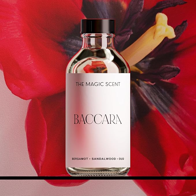 The Magic Scent Baccara Diffuser Oil - Hotel & Home Luxury Scents Inspired by Baccarat Rouge - Diffuser Oil Scents for Home Designed for Use in All Diffusers - 16.9 fl oz, 500 mL