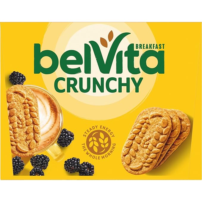 belVita Breakfast Bars Biscuits, Golden Oat, Value Pack, 12 Packs (4 Biscuits Per Pack)