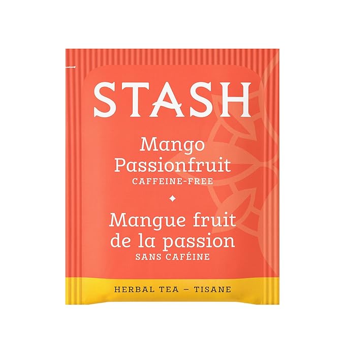 Stash Tea Mango Passionfruit Herbal Tea, Box of 100 Tea Bags