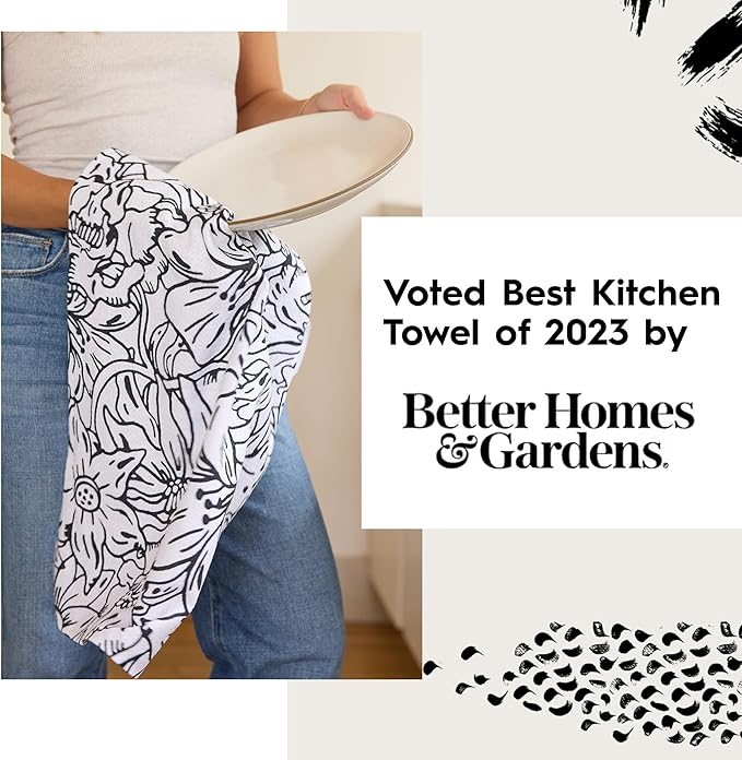 GEOMETRY Bar Towels for Kitchen - Spring & Summer Collection - Premium Towels for Cleaning Dishes & Glassware - Absorbent & Fast Drying Kitchen Towels - Harlequin, 12" x 14" - 1-Piece