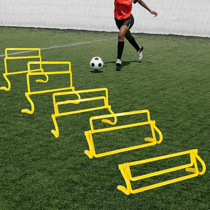 4 Height Adjustable Speed Training Hurdles Fitness & Speed Training Equipment