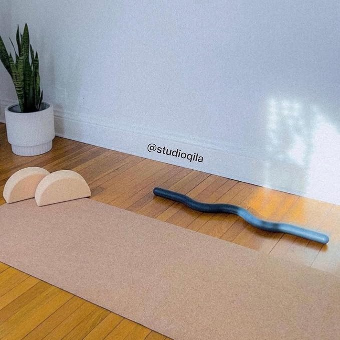 Premium Cork Yoga Mat - Sustainable, Non-Toxic & PVC-Free, Non-Slip, Perfect for Hot Yoga, Pilates & Exercise - Cushioned for Superior Comfort & Support