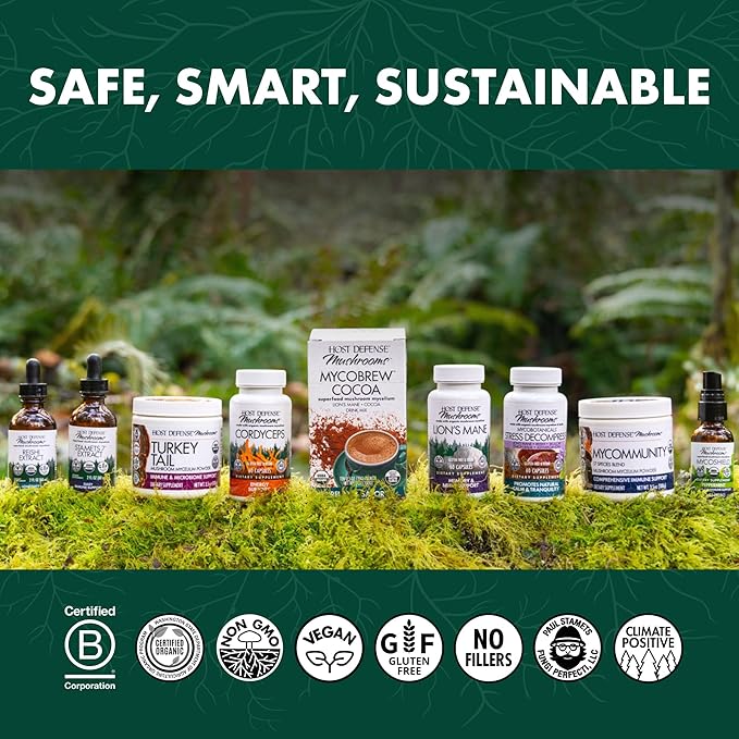Host Defense Chaga Capsules - Immune System Support Supplement - Chaga Mushroom Capsules for Antioxidant Activity Support - Dietary Mushroom Supplement - 60 Capsules (30 Servings)*