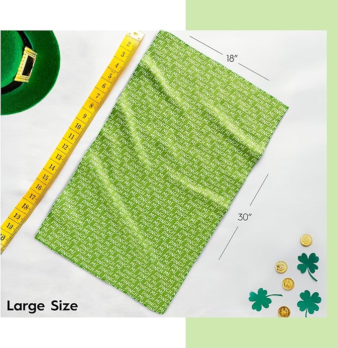 GEOMETRY St. Patrick’s Day Kitchen Towels - Quick Dry Microfiber Cloth Dish Towels for Kitchen Drying - Premium Quick Dry St Patrick's Day Tea Towel - Pinch Me