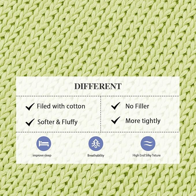 L'AGRATY Knitted Weighted Blanket - 48"x72" 20lbs Cooling Chunky Knit Heavy Blanket for Adults Braided Crochet Throw Thick Cable Yarn Knit Decorative No Beads Evenly Weighted Machine Washable