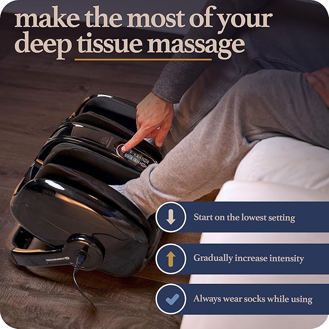 Cloud Massage Shiatsu Foot Massager with Heat, Deep Kneading Therapy for Pain Relief, Circulation, Post-Activity Relaxation - Foot Massager for Plantar Fasciitis, and Arthritis Relief