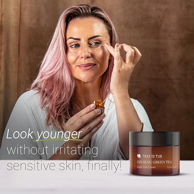Tree to Tub Retinol Anti Aging Face Moisturizer for Dry & Sensitive Skin and Retinol Under Eye Cream for Dark Circles, Puffiness, Wrinkles, Bags Under Eyes