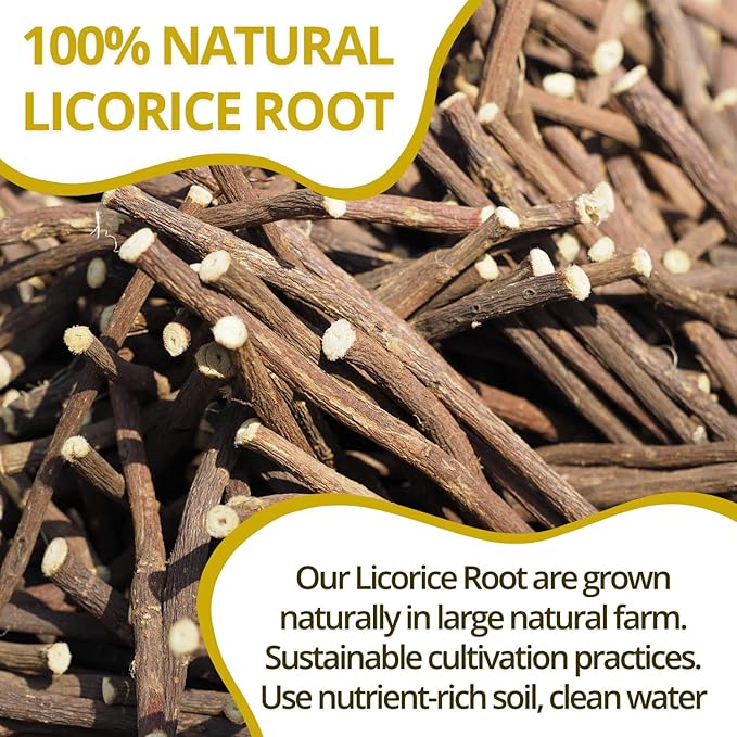 VIDA FARM Premium 125 Licorice Root Tea Bags, Made with 100% Natural Licorice Root, Natural Sweet, No Sugar, No Caffeine, Non-GMO