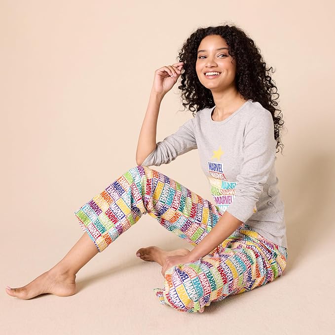 Amazon Essentials Disney | Marvel | Star Wars Women's Flannel Pajama Sleep Sets