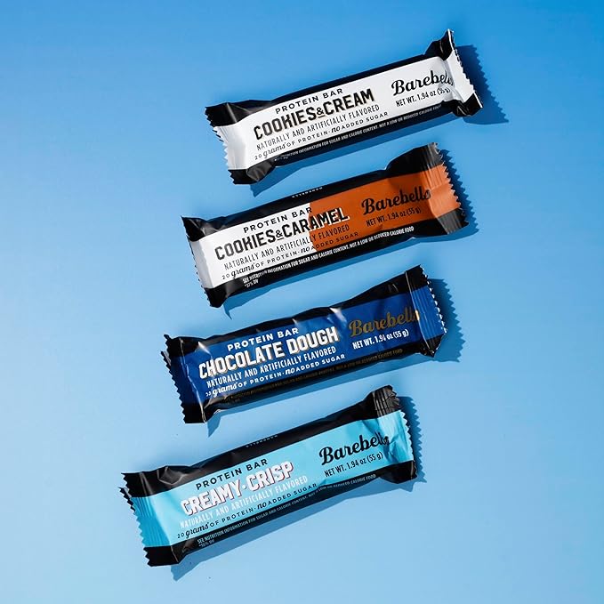 Barebells Protein Bars People's Choice Variety Pack – 12 Bars, Nutritious Snacks with 20g of High Protein - Chocolate Treat with 1g of Total Sugars - Perfect on The Go Breakfast Bars