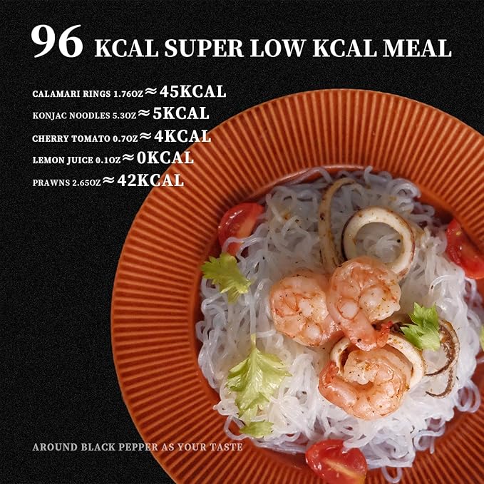 YUHO Konjac Shirataki Noodles Variety Spaghetti Fettuccine Rice Pasta Keto Ready to Eat Vegan Gluten Free Low Carb Calorie Sugar Free Plant-Based Noodle, 8 Pack, 53.61 Oz
