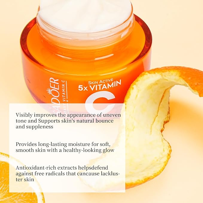 Vitamin C Face Cream,Niacinamide & Hyaluronic Acid,Hydrating Moisturizer for Glowing Skin, Dark Spot Care, Protection 50g | Tk Viral Korea Cream,Gift,Women