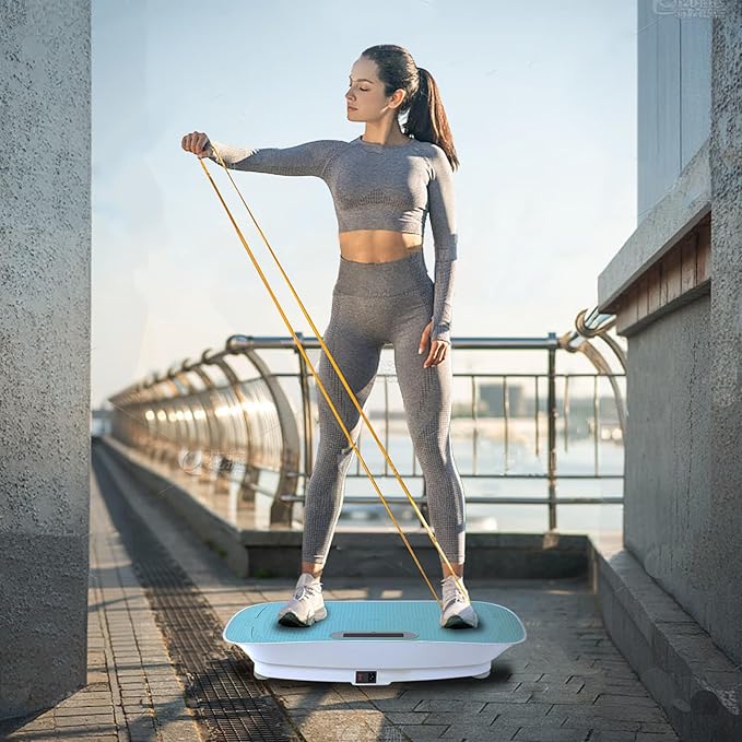 Smart Auto Vibration Plate – 10-Level Silent Shaker Machine for Weight Loss, Toning & Massage | No-Remote Patented Start-Stop, Quiet Motor, 10-Min Auto Workout for Unisex