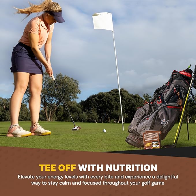 1st Tee Plus+ Chocolate Peanut Bars Great Snack bar to Keep you Cool & Focused when Playing your Favorite Sport | Healthy Snacks Golf Nutrition Bar 25.32-Ounce box (12 count)